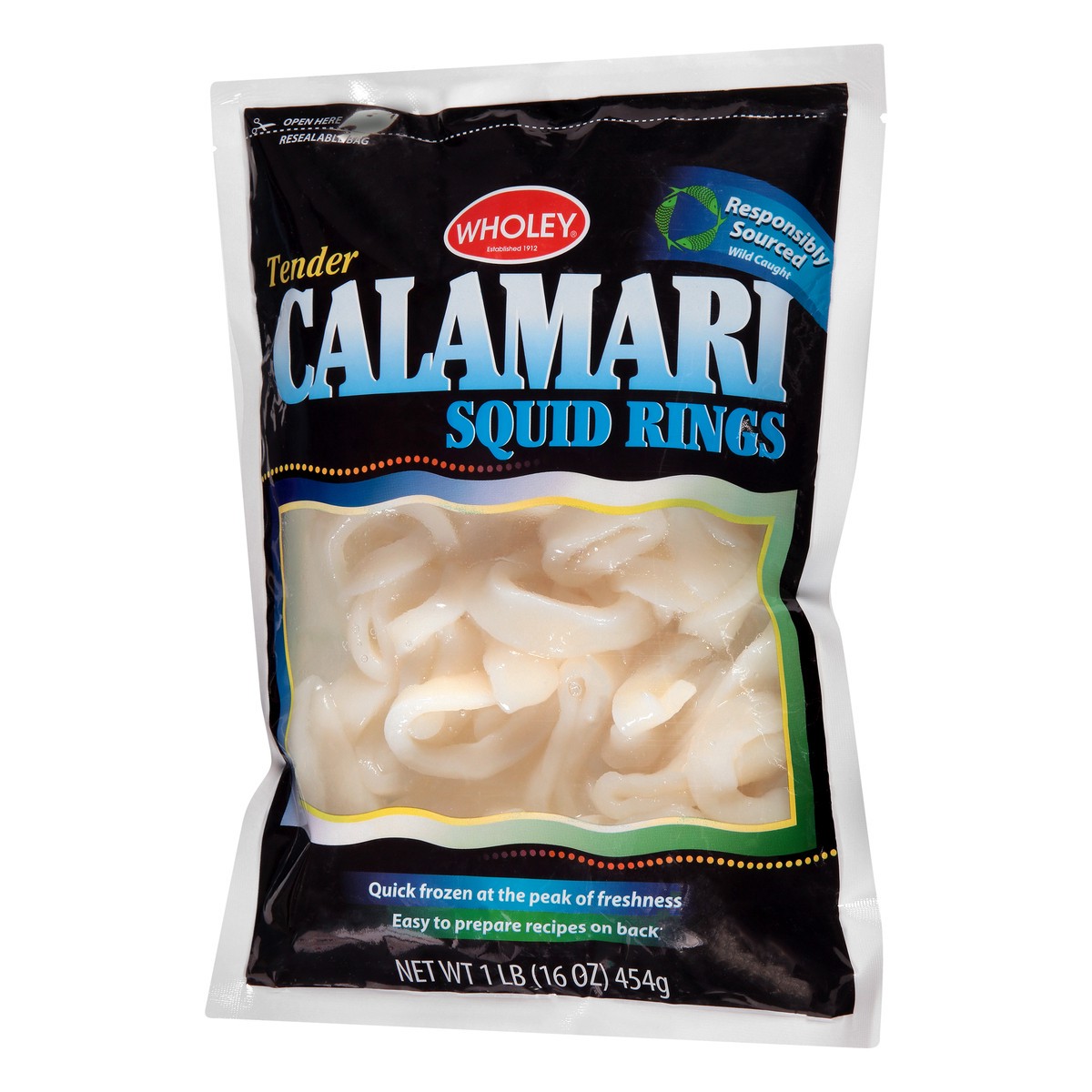 slide 8 of 9, Wholey Premium Tender Squid Rings Calamari 16 oz, 16 oz