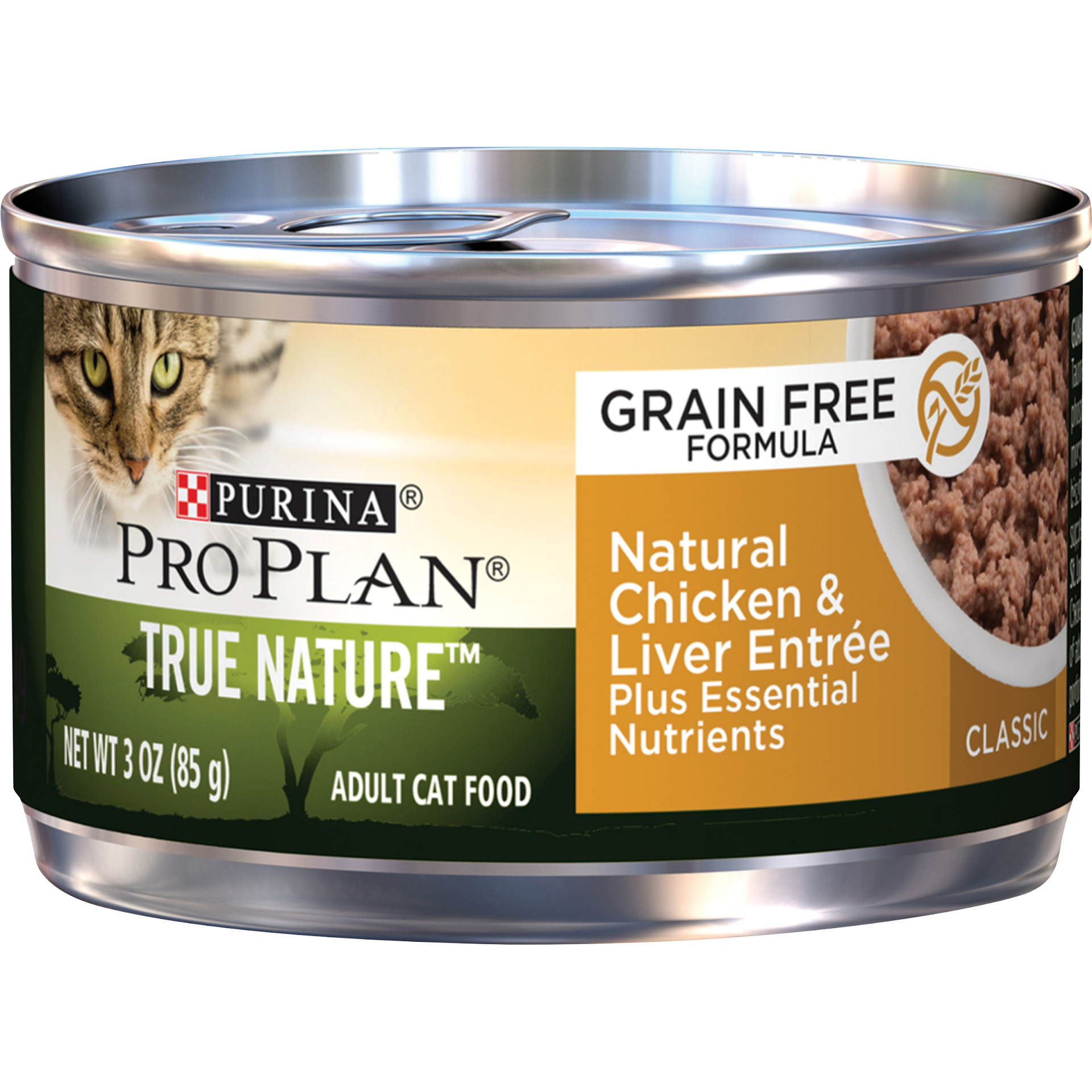 slide 1 of 9, Pro Plan True Nature Chicken & Liver Grain Free Adult, 3 oz