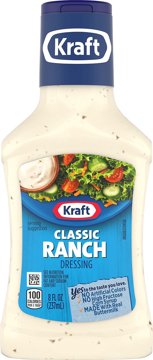 slide 13 of 13, Kraft Classic Ranch Dressing, 8 fl oz Bottle, 8 fl oz