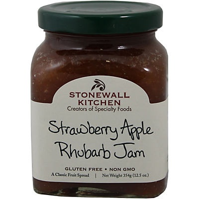 slide 1 of 1, Stonewall Kitchen Strawberry Apple Rhubarb Jam, 12.5 oz