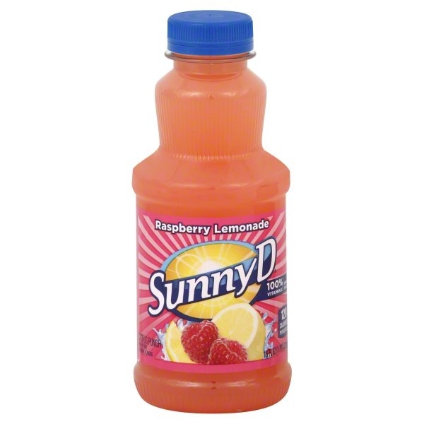 slide 1 of 1, Sunny D Raspberry Lemonade Juice, 16 oz