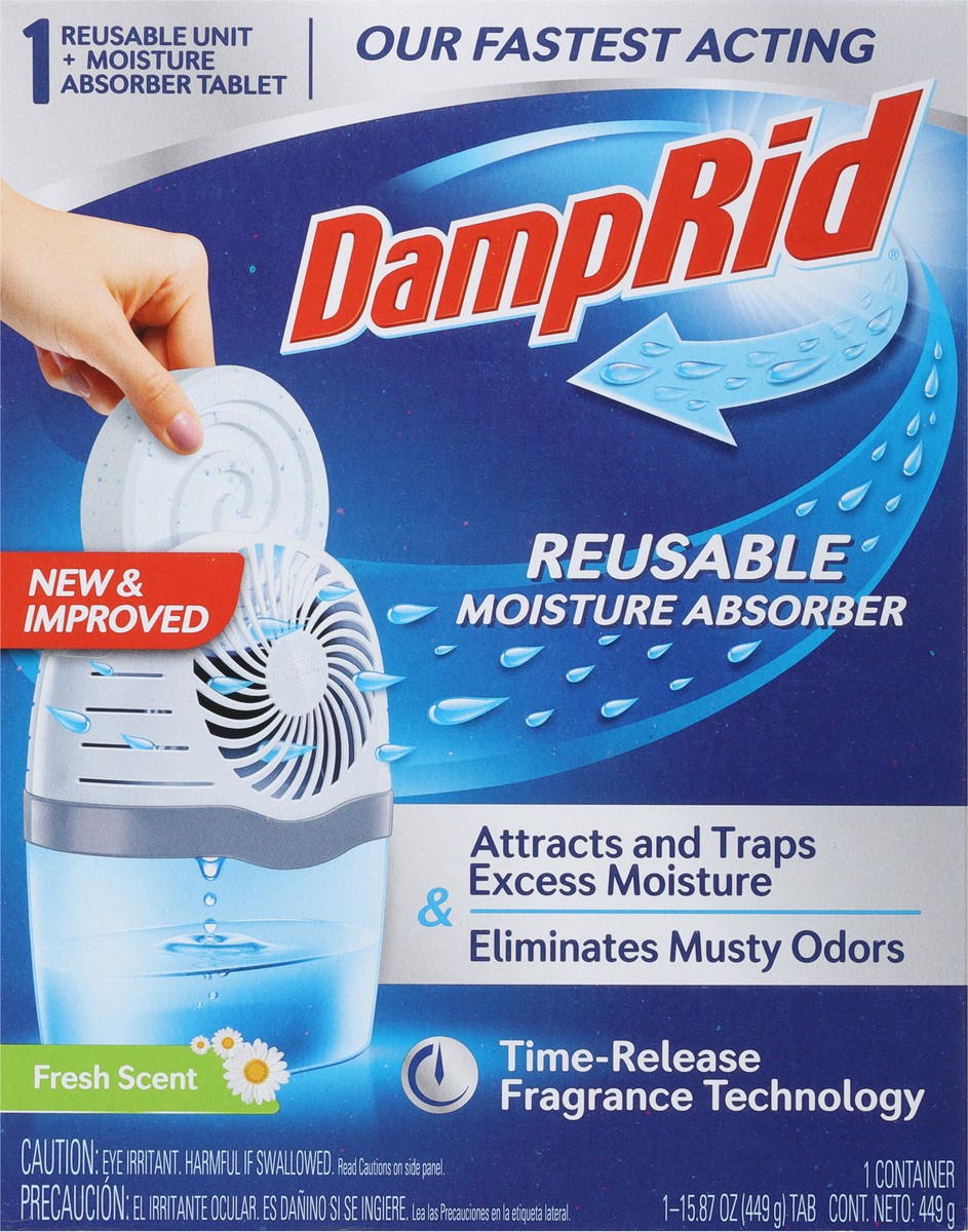 slide 6 of 11, DampRid Reusable Fresh Scent Moisture Absorber 1 ea, 1 ct