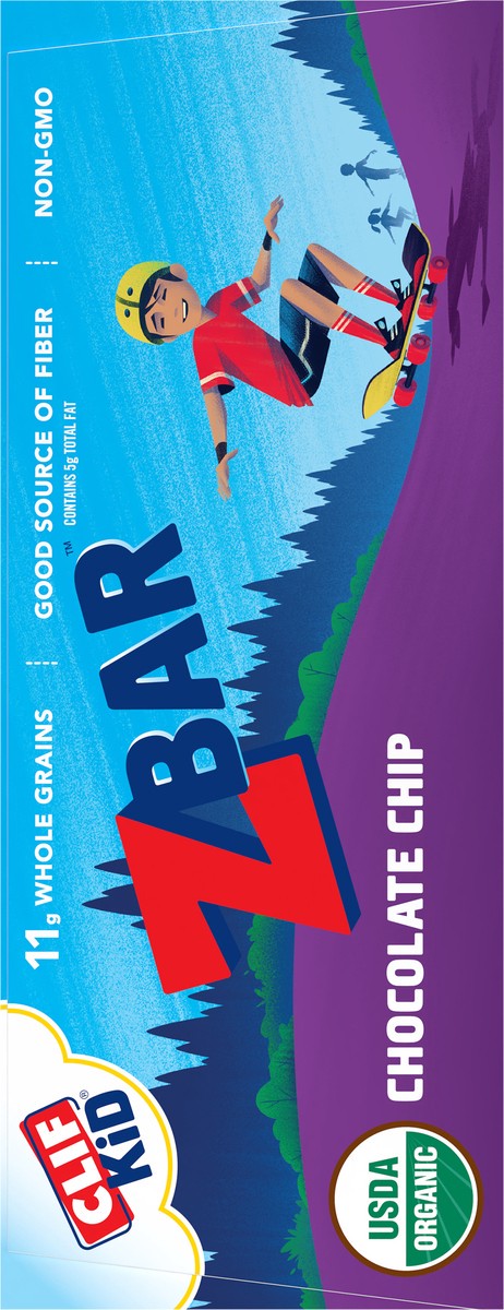 slide 8 of 9, Zbar - Chocolate Chip - Soft-Baked Energy Snack Bars - Non-GMO - 12g Whole Grains - USDA Organic Granola Bars (12 Pack), 12 ct