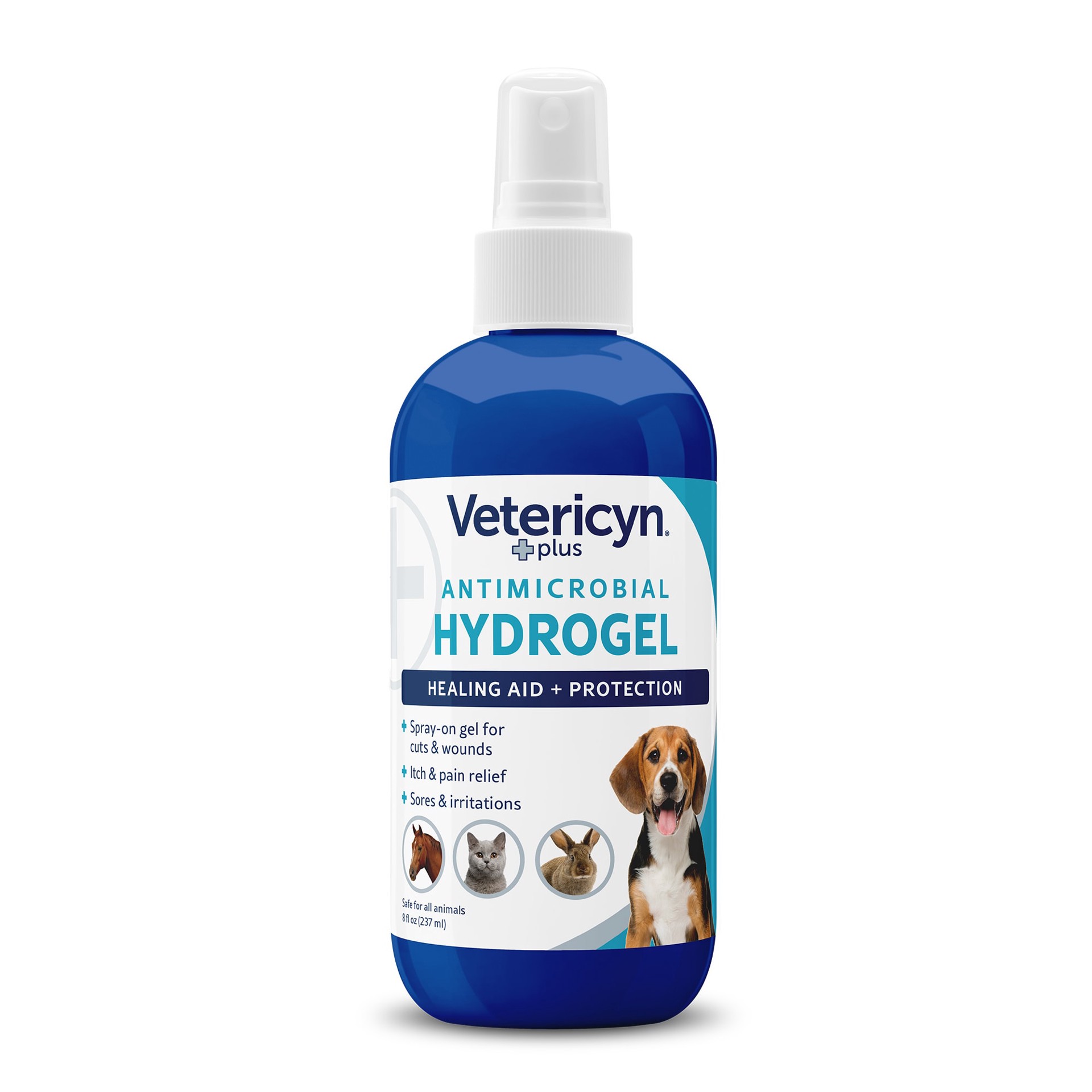 slide 1 of 1, Vetericyn Plus Animal Wound & Skin Care HydroGel, 8 fl oz