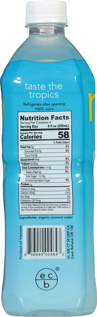 slide 11 of 13, Mojo Coconut Water, 38.8 fl oz