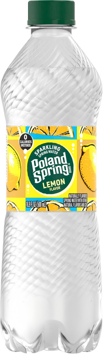 slide 5 of 9, Poland Spring Sparkling Water, Lively Lemon- 16.9 fl oz, 16.9 oz