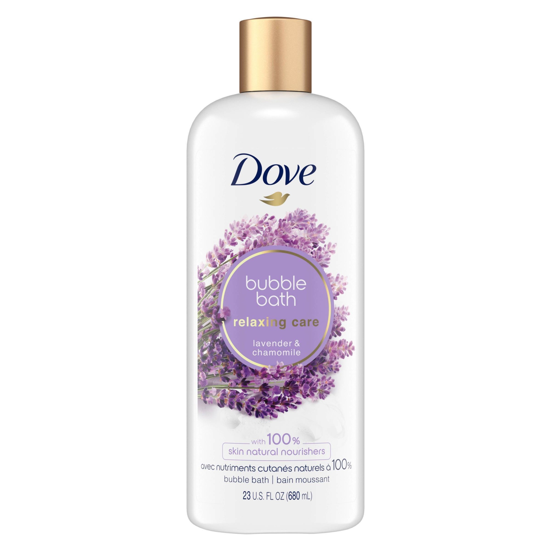 slide 1 of 1, Dove Beauty Nourishing Secrets Relaxing Ritual Sulfate Free Bubble Bath Lavender & Chamomile, 23 fl oz