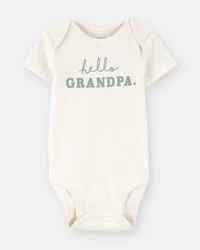 Carter's Baby Cotton Short-Sleeve Graphic Bodysuit - Ivory NB