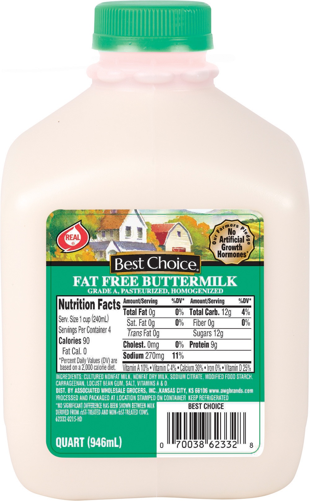 slide 1 of 1, Best Choice Fat Free Buttermilk, 32 oz