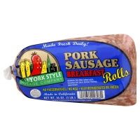 slide 1 of 1, New York Style Sausage Company Pork Sausage Rolls Breakfast, 