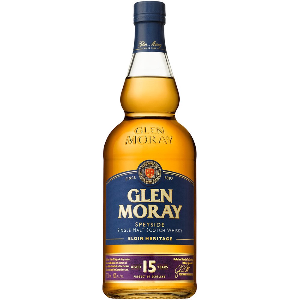 slide 1 of 1, Glen Moray 15 Year Single Malt Scotch, 750 ml