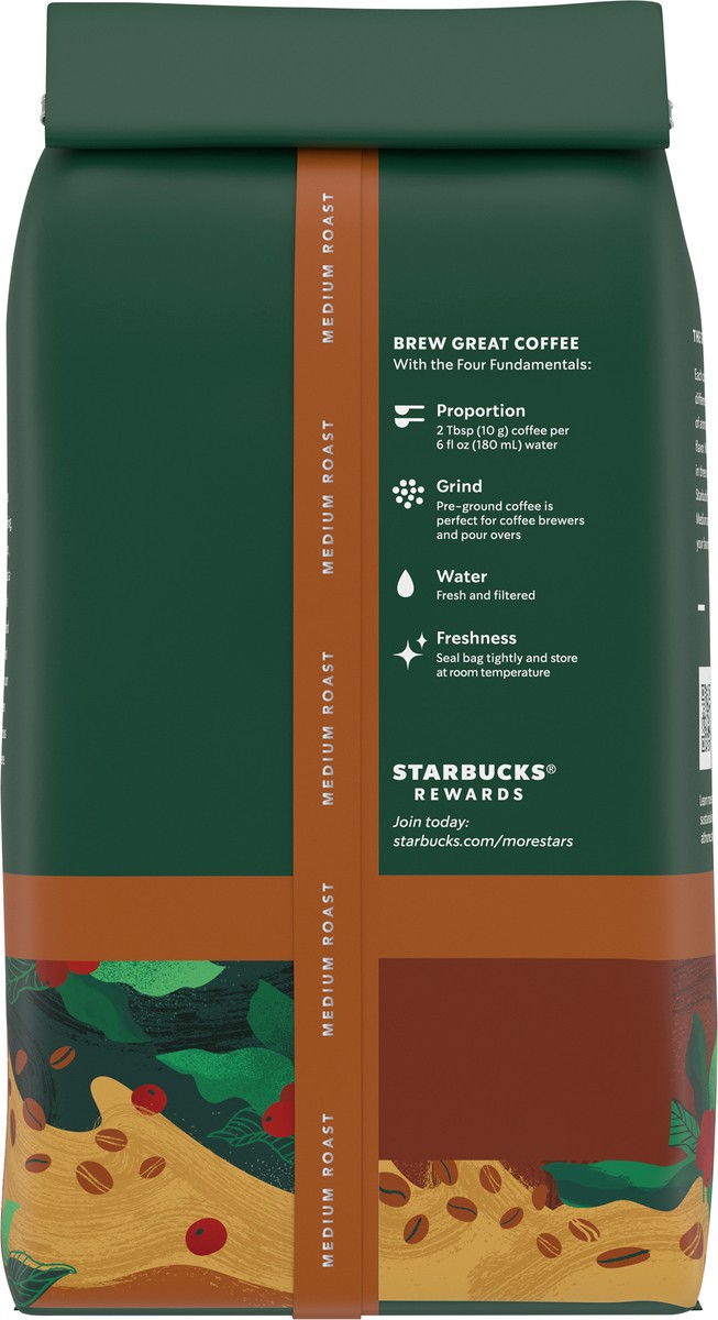 slide 8 of 9, Starbucks House Blend Medium Roast Ground Coffee, 12 oz