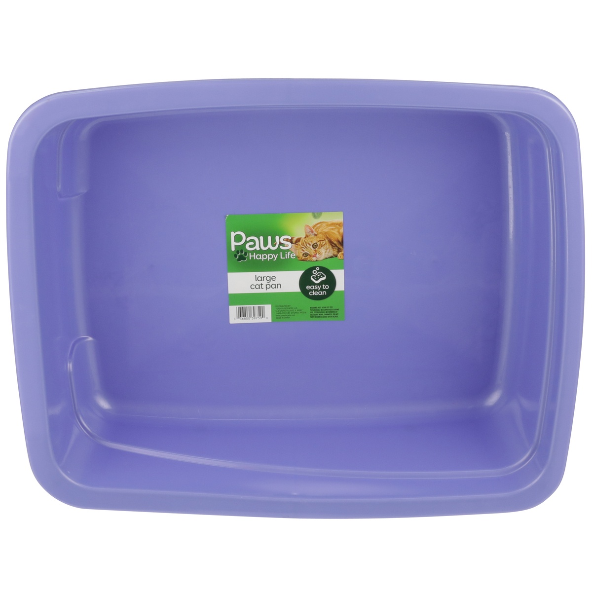 slide 1 of 1, Paws Happy Life Large Cat Pan, 1 ct