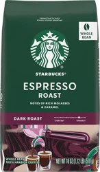 Starbucks Dark Roast Whole Bean Coffee — Espresso Roast — 100% Arabica — 1 bag (18 oz.)