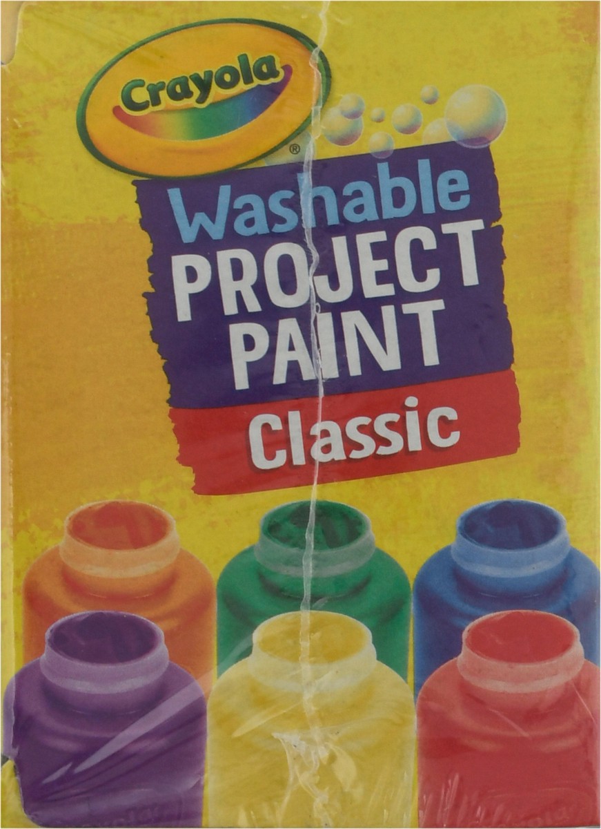 slide 6 of 10, Crayola Classic Washable Project Paint 6 ea, 6 ct