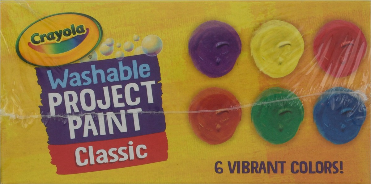 slide 8 of 10, Crayola Classic Washable Project Paint 6 ea, 6 ct