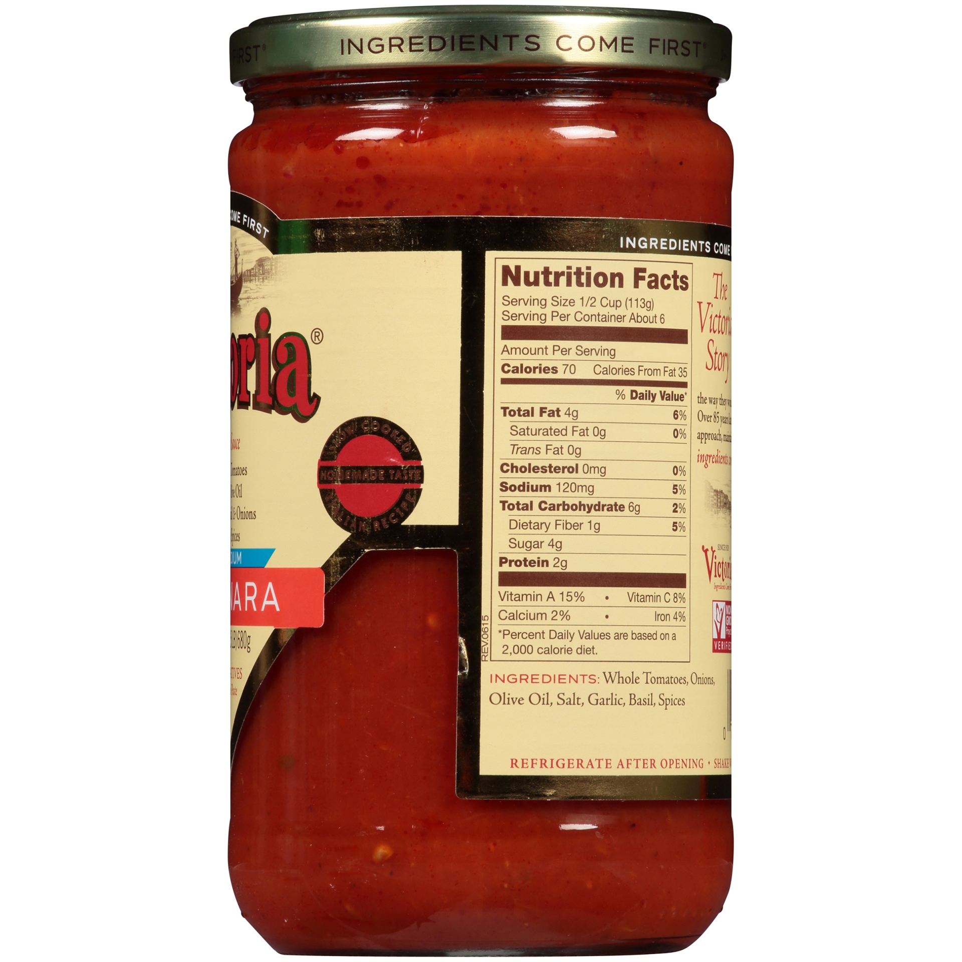 Victoria Low Sodium Marinara Pasta Sauce 24 Oz Shipt 2234