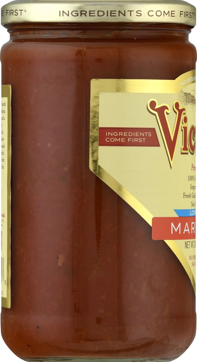 slide 4 of 12, Victoria Premium Low Sodium Marinara Sauce 24 oz, 24 oz