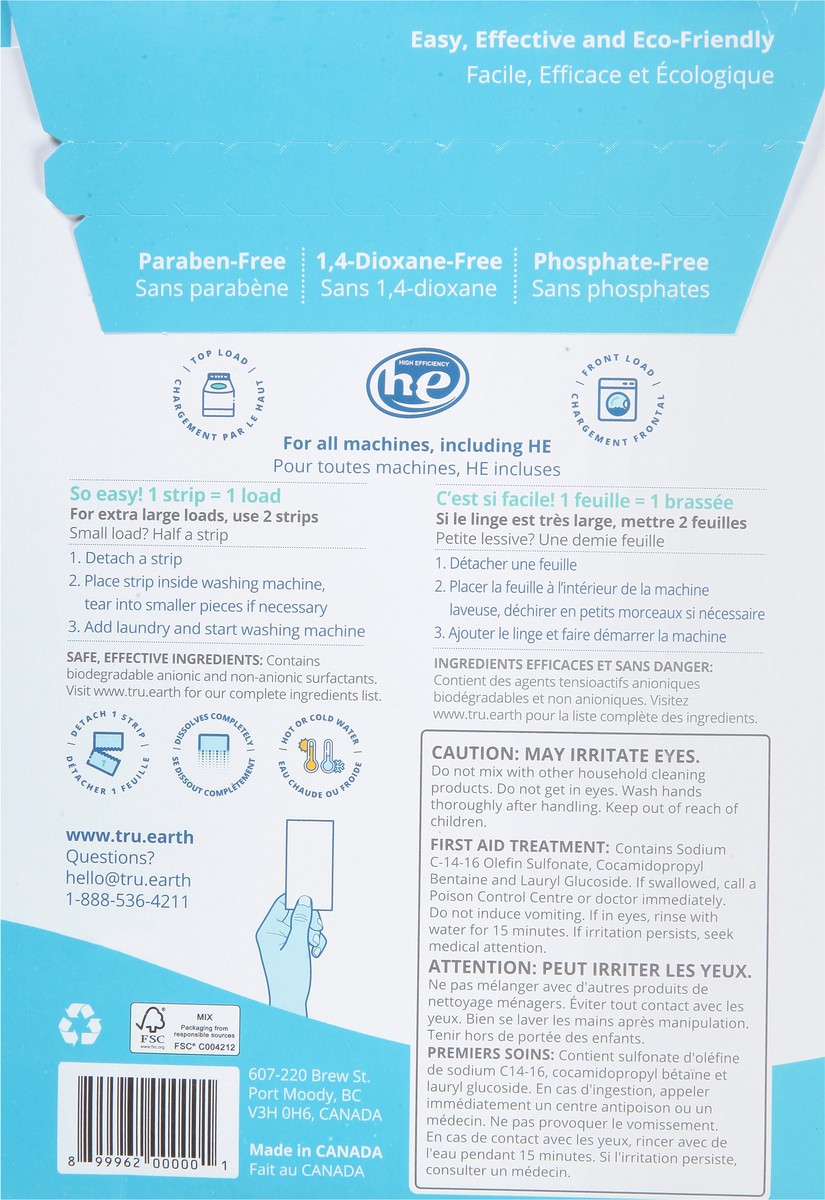 slide 4 of 9, Tru Earth Laundry Detergent Sheets, Fresh Linen, 32-Sheets, 32 ct