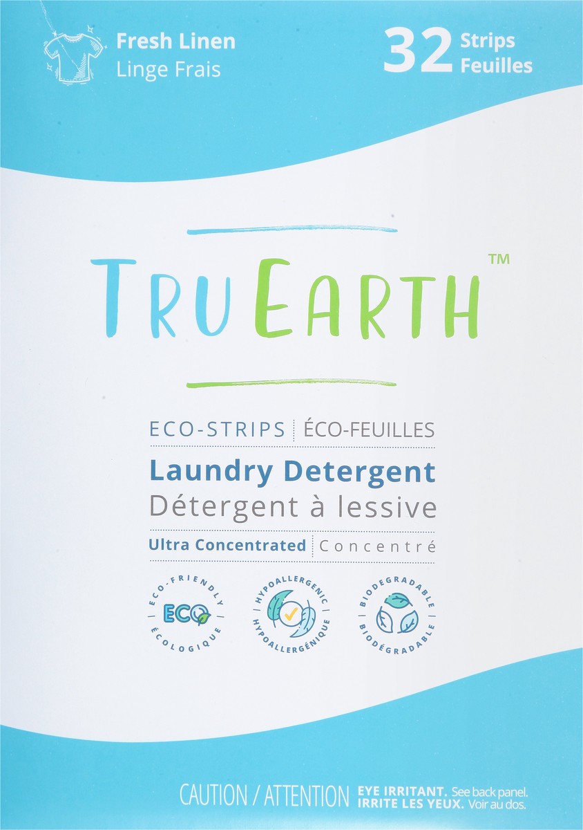 slide 9 of 9, Tru Earth Laundry Detergent Sheets, Fresh Linen, 32-Sheets, 32 ct