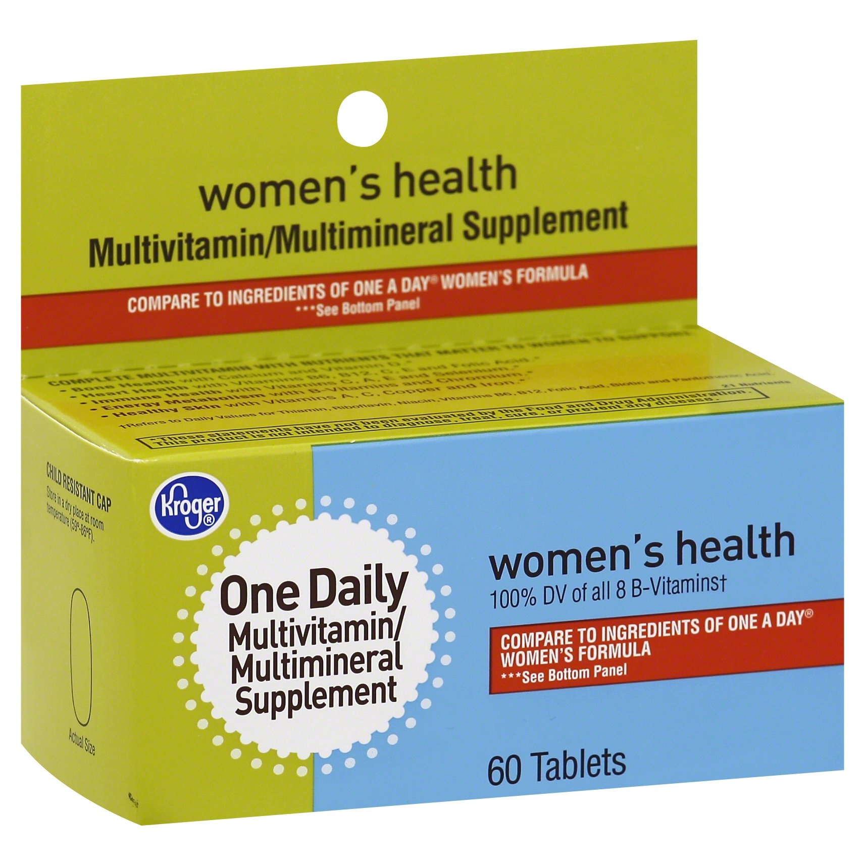 slide 1 of 1, Kroger One Daily Women's Health Multivitamins, 60 ct