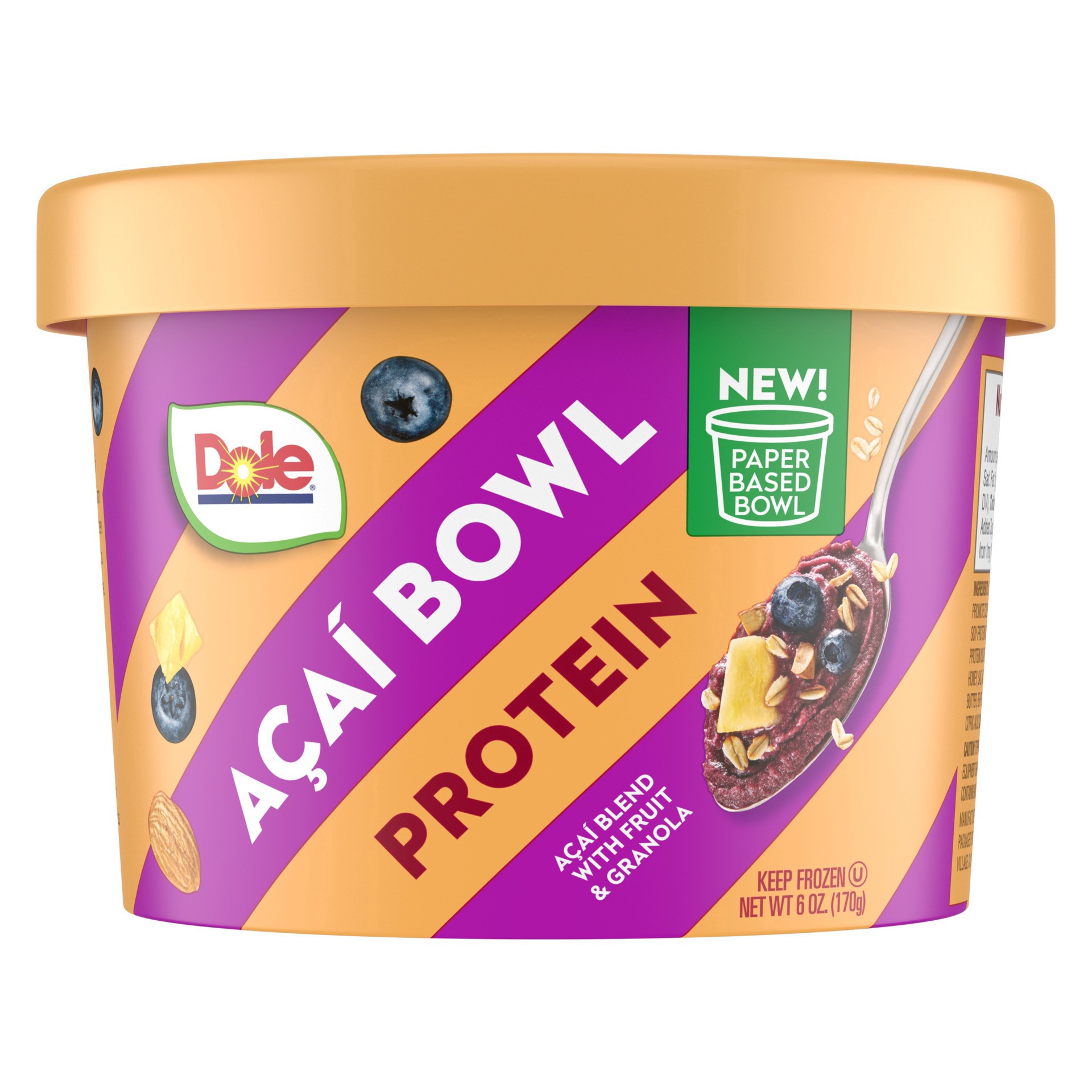 slide 1 of 1, Dole Protein Acai Bowl 6 oz, 6 oz