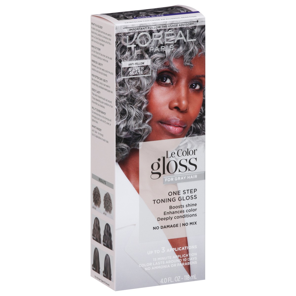 L'Oréal Le Color Gloss Silver Slate One Step Toning Gloss 4.0 fl oz 4
