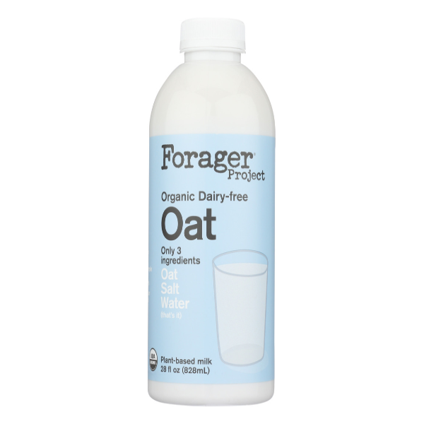 slide 1 of 5, Forager Project Dairy-Free Organic Plant-Based Oat Milk 28 fl oz, 28 fl oz