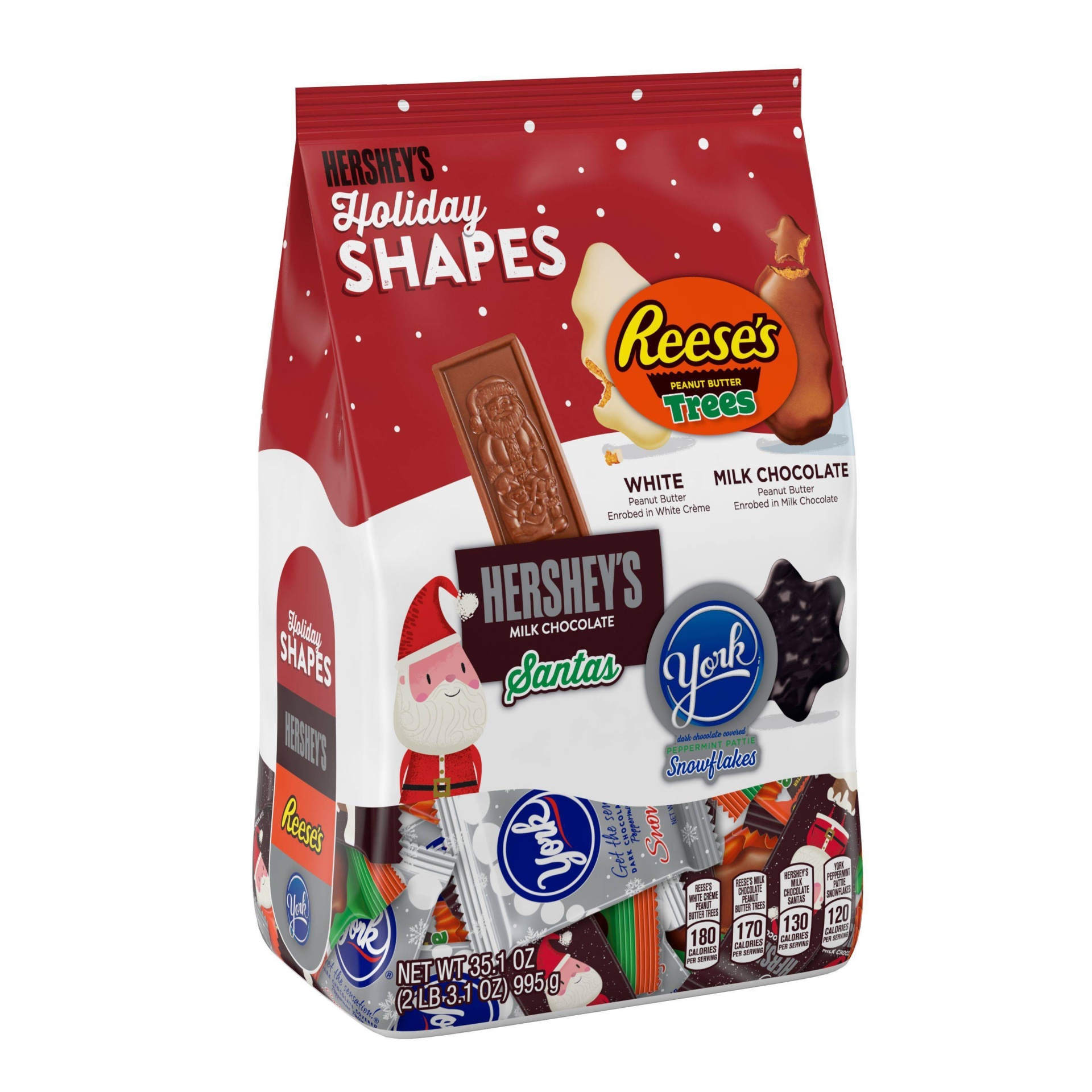 slide 1 of 6, Hershey's Assorted Holiday Shapes, 35.1 oz