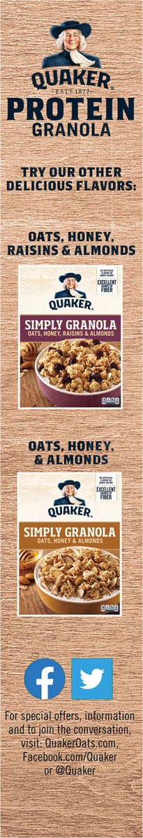 slide 10 of 11, Quaker Protein Granola, Maple & Brown Sugar, 18 Oz, 18 oz