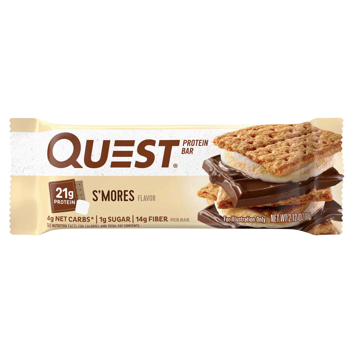 slide 1 of 2, Quest S'mores Flavor Protein Bar, 2.12 oz