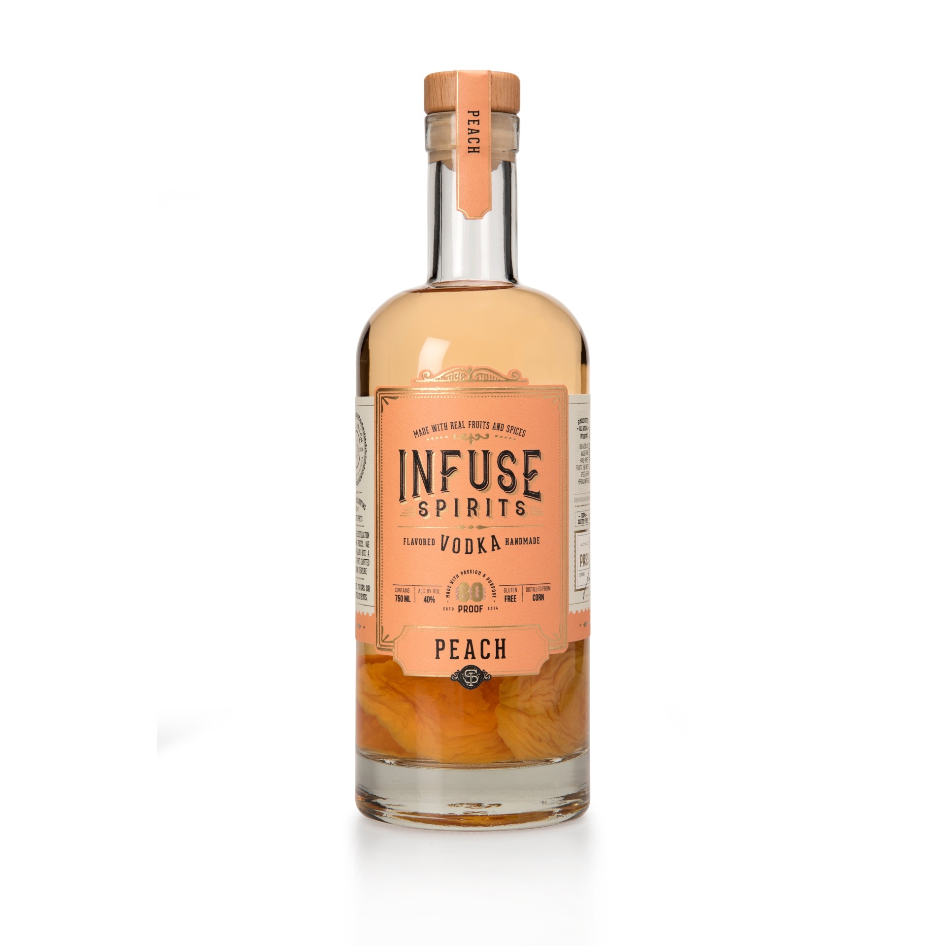 slide 1 of 1, Infuse Spirits Infuse Peach Vodka Bottle, 750 ml