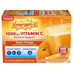Emergen-C 1000mg Vitamin C Powder for Daily Immune Support - 30 Ct