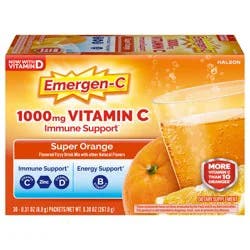 Emergen-C 1000mg Vitamin C Powder for Daily Immune Support - 30 Ct