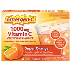 Emergen-C 1000mg Vitamin C Powder for Daily Immune Support - 30 Ct