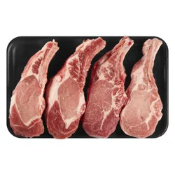 Bone-In Value Pack Pork Loin Rib End Chops - Per Package (Avg. 2.25 lb)