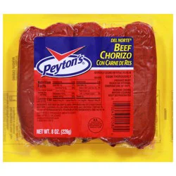 Peyton's Del Norte Beef Chorizo 8 oz