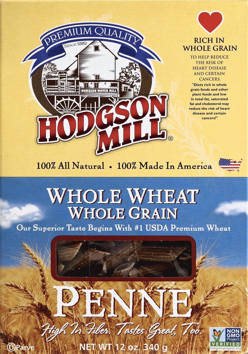 slide 4 of 4, Hodgson Mill Penne, Whole Wheat, 12 oz