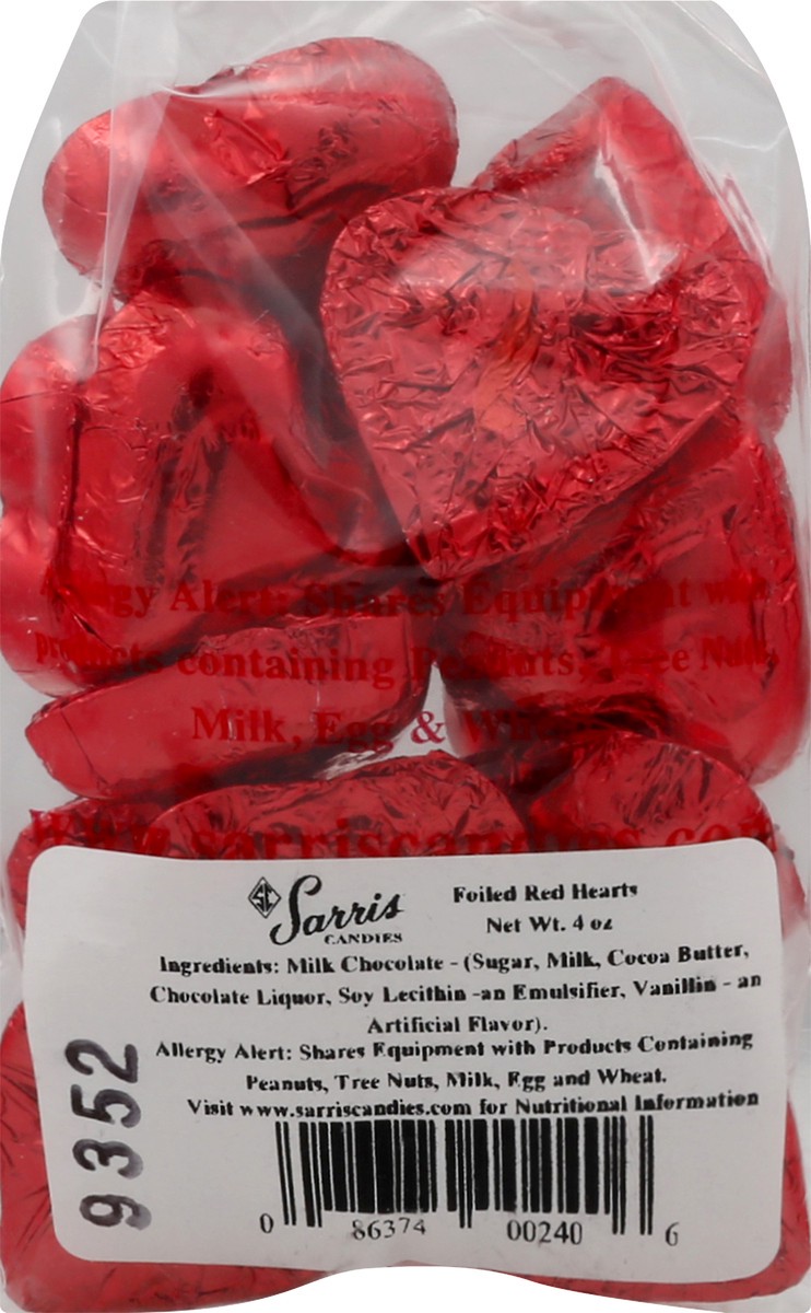 slide 8 of 9, Sarris Candies Foiled Red Hearts Candies 4 oz, 4 oz