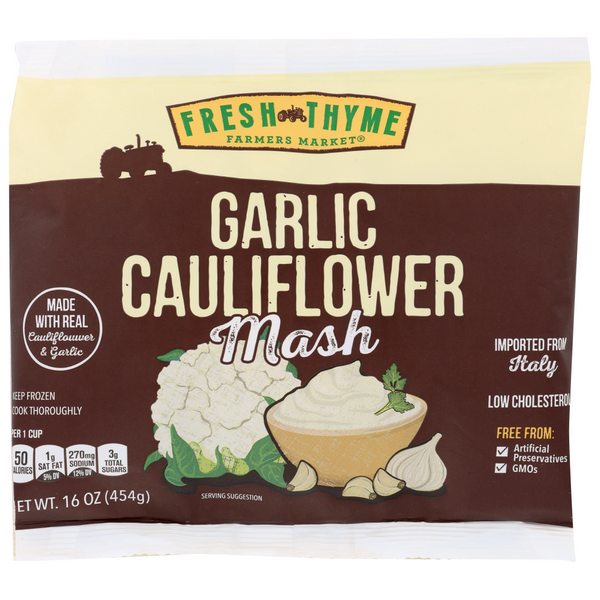 slide 1 of 1, Fresh Thyme Mashed Garlic Cauliflower, 16 oz