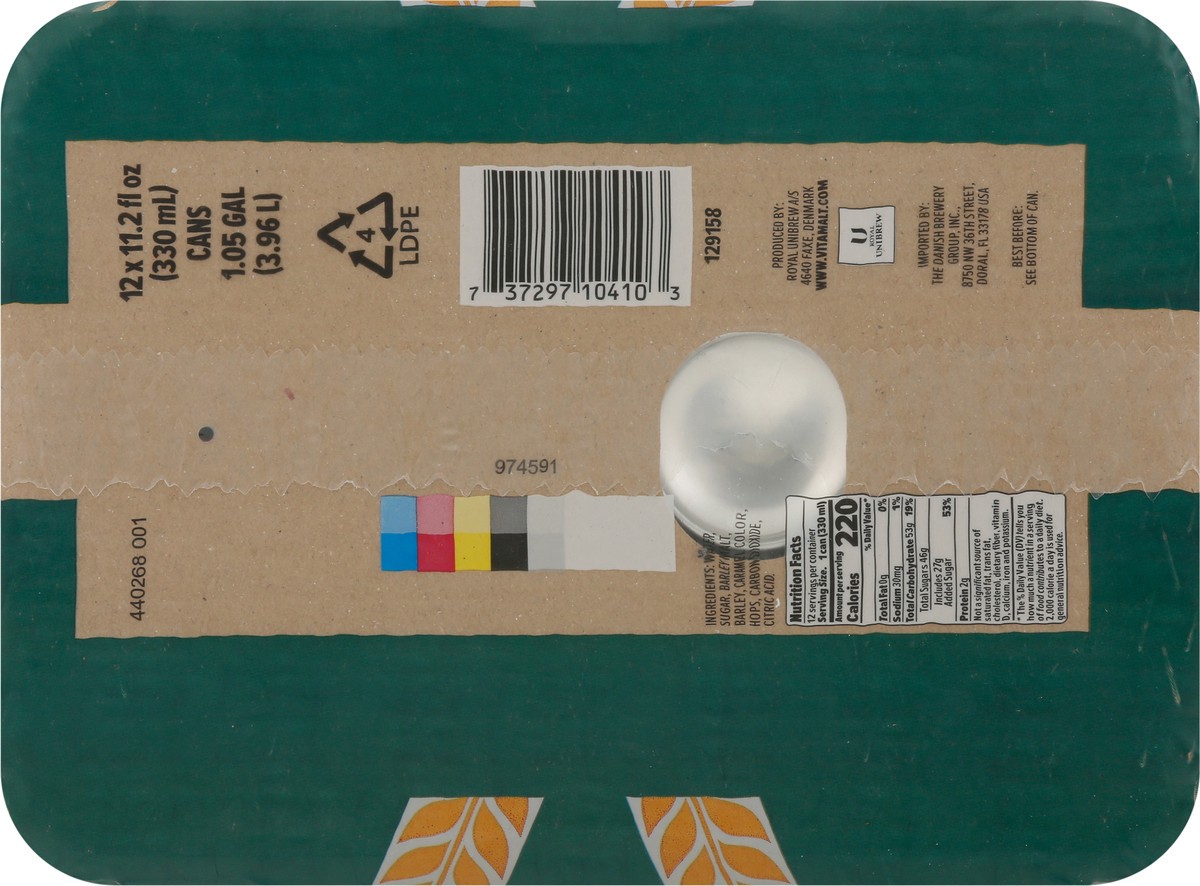 slide 8 of 13, Vita Malt Non-Alcoholic Classic Malt Drink - 12 ct, 12 ct