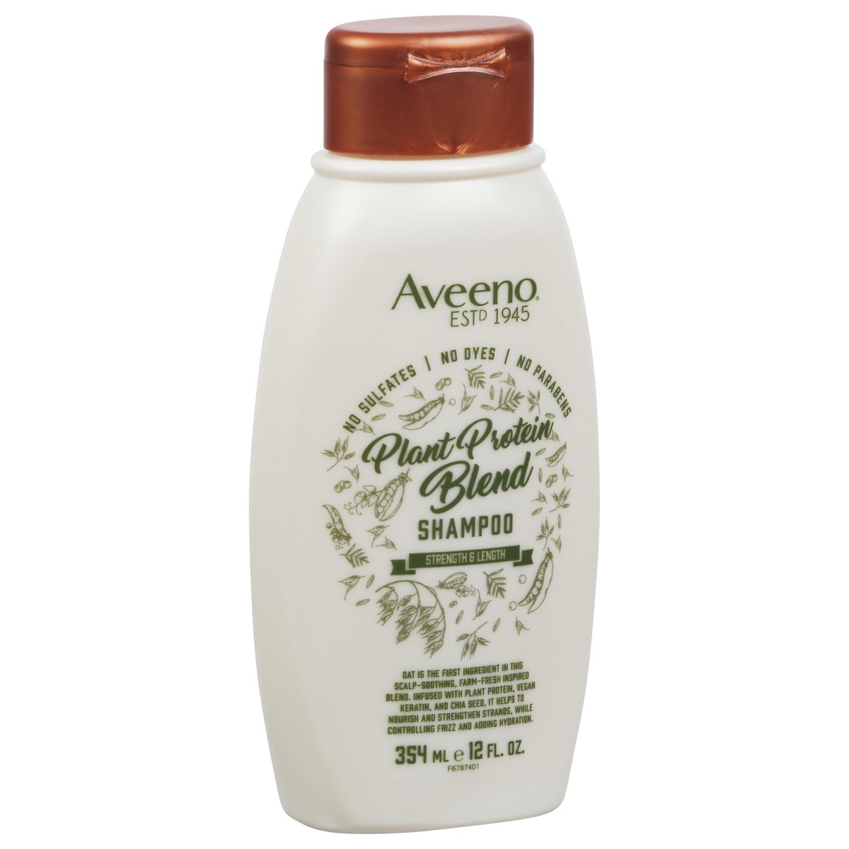 slide 9 of 9, Aveeno Plant Protein Blend Shampoo for Strong Healthy-Looking Hair, 354 ml