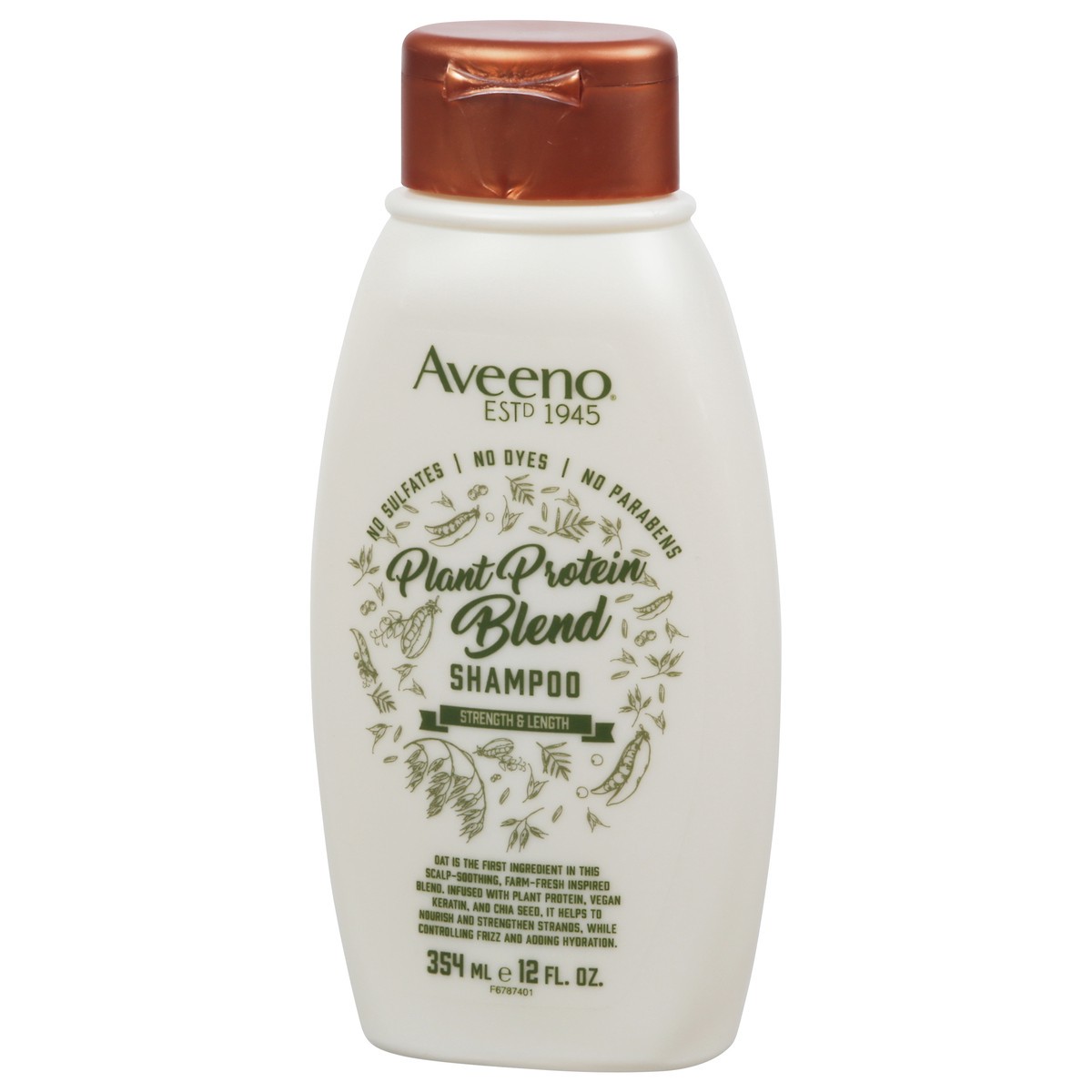 slide 8 of 9, Aveeno Plant Protein Blend Shampoo for Strong Healthy-Looking Hair, 354 ml