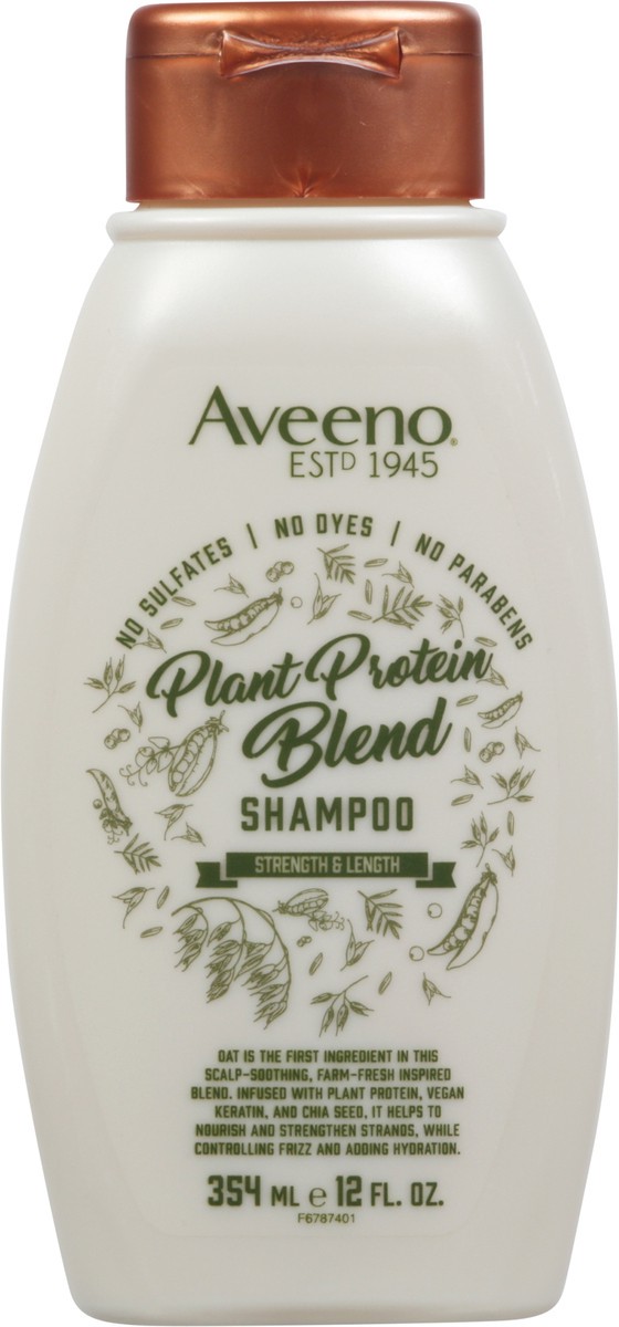 slide 7 of 9, Aveeno Plant Protein Blend Shampoo for Strong Healthy-Looking Hair, 354 ml