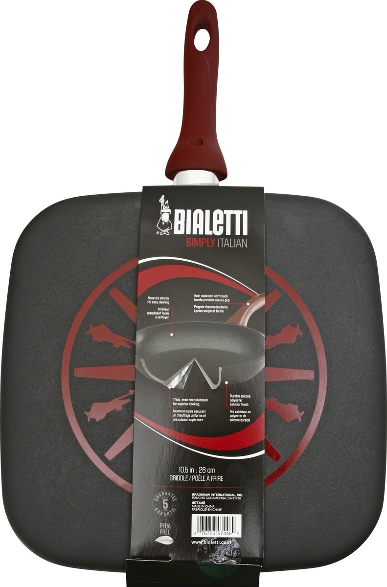 slide 2 of 7, Bialetti Simply Italian Nonstick Aluminum Griddle - Red, 1 ct