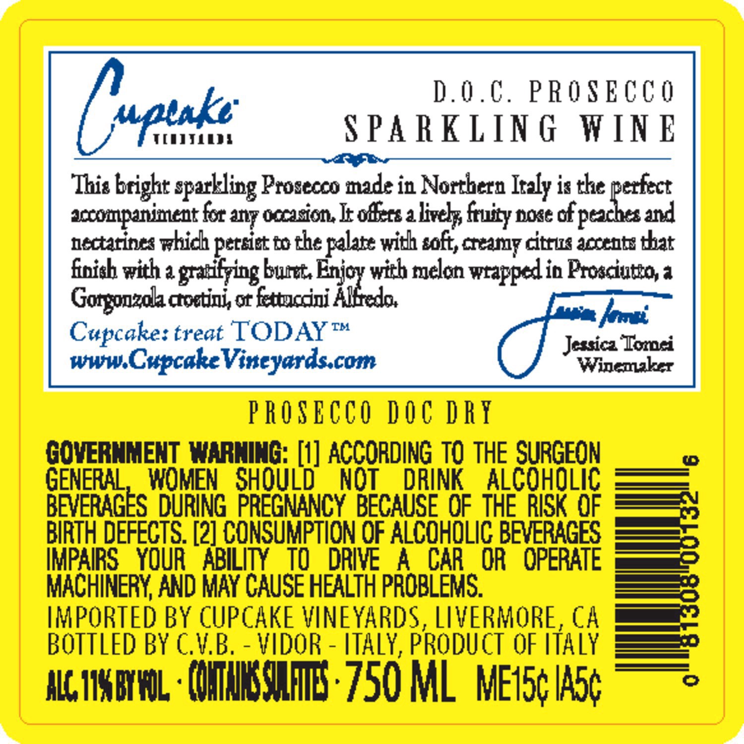slide 14 of 26, Cupcake Vineyards Prosecco Sparkling Wine, 750 ml