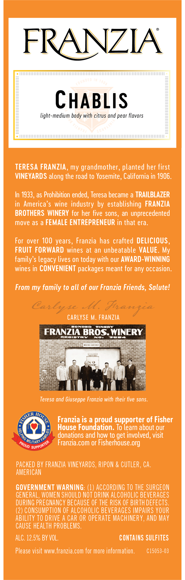 slide 4 of 4, Franzia Chablis, White Wine, American, 1 ct, 5L Box, 5 liter