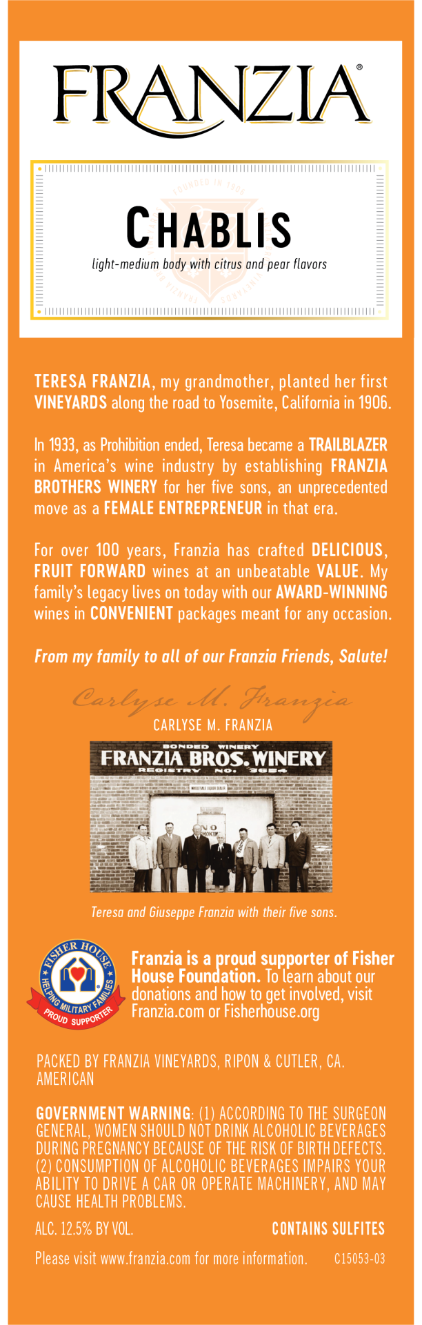 slide 3 of 4, Franzia Chablis White Wine, 5 liter box