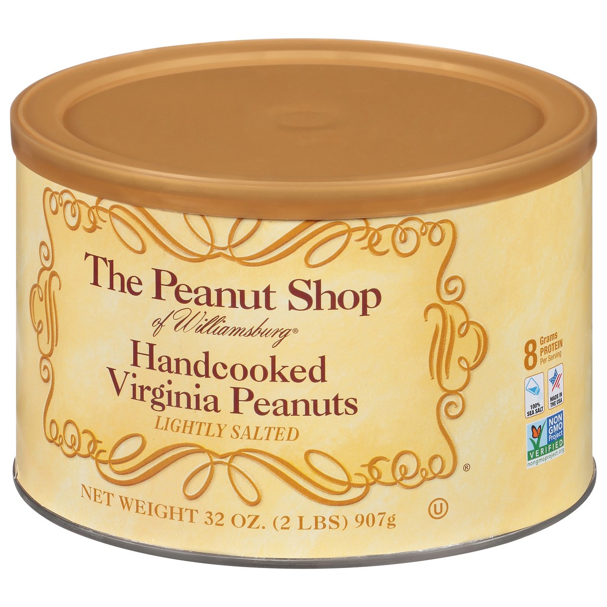 slide 4 of 13, The Peanut Shop Lightly Salted Handcooked Virginia Peanuts 32 oz, 32 oz