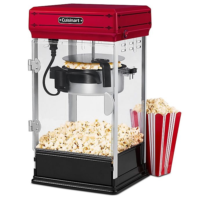 slide 2 of 6, Cuisinart Classic-Style Popcorn Maker - Red, 1 ct